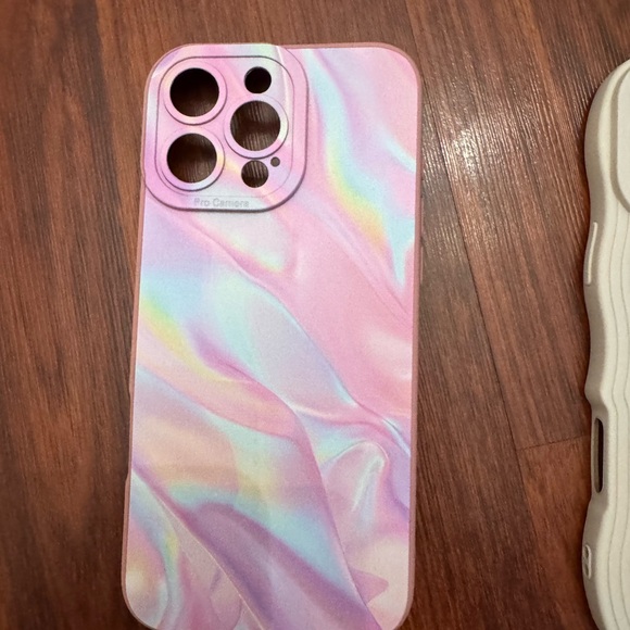 Pink and Cream Heart Phone Cases - Picture 3 of 6